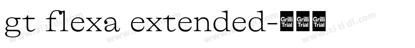 gt flexa extended字体转换
